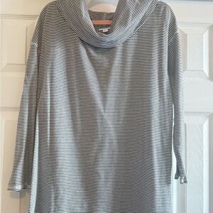 J. Jill Pullover Lightweight Cowl Turtleneck Top Sweater Size XL